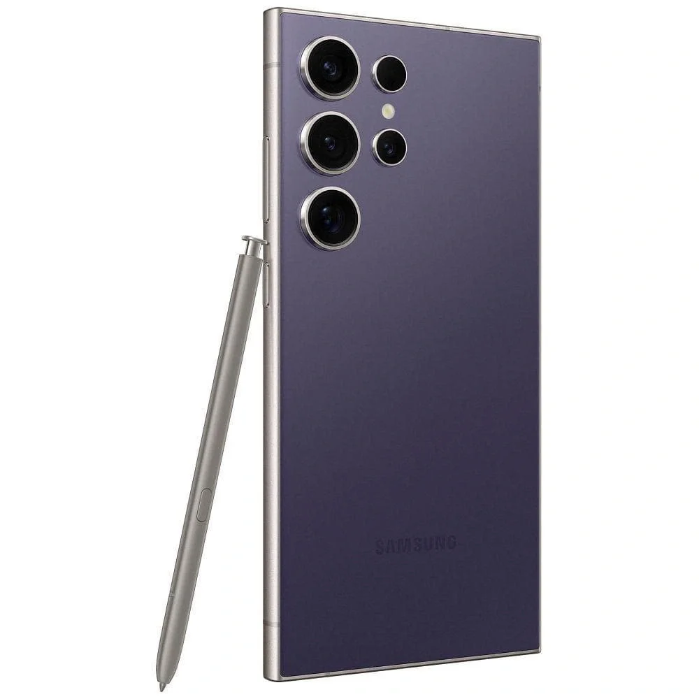 Samsung Smartphone in Phantom Violet with Matching S Pen